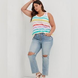 Torrid Pocket Heritage Slub V-Neck Tank